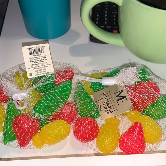 2 ME Colorful fruit shapes Reusable Ice Cubes Sets - Picture 1 of 7